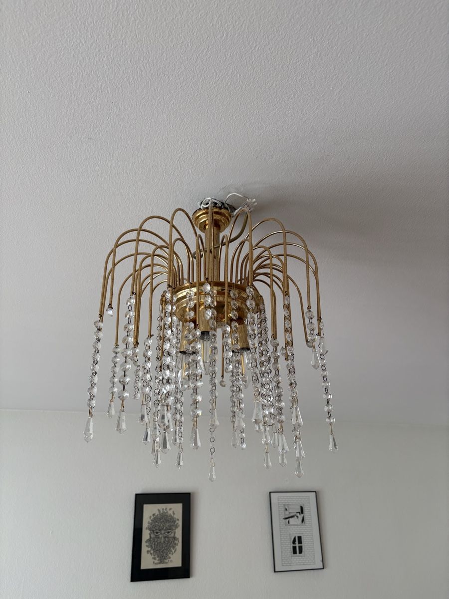 Lampadari & plafoniere: Deckenleuchte Vintage Kristall, Gold-Messing Optik, elegant  – Usato da Zürich venduto da 54ug 2