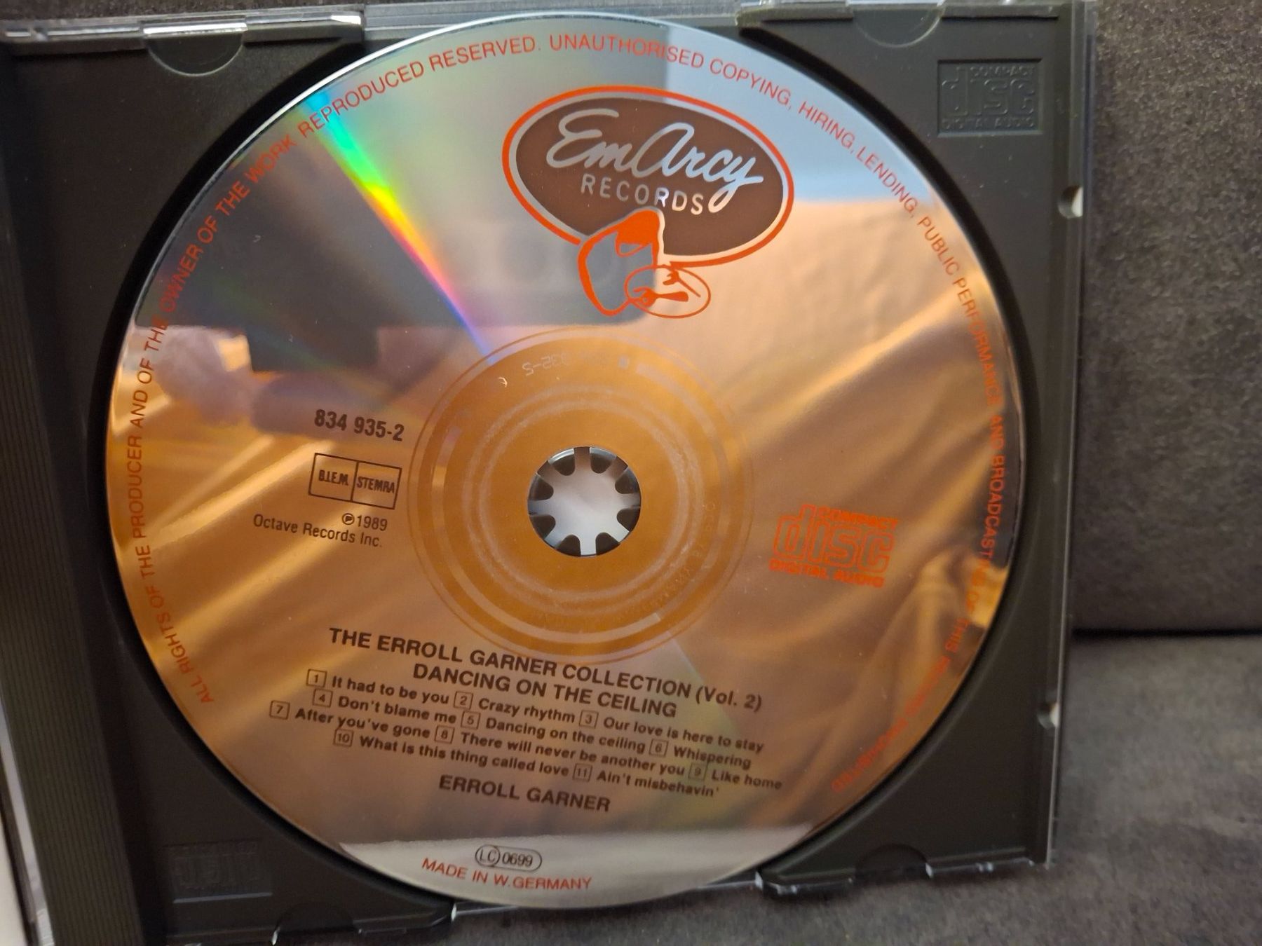 CD: The Erroll Garner Collection 2 - Dancing On The Ceiling – Usato da St.Gallen venduto da CD_jalamusic 2