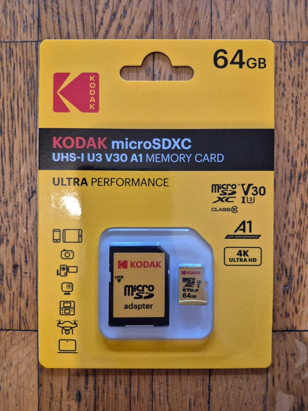 Schede di memoria: KODAK SD card microSD 64GB (NEU) – Nuovo e nell'imballaggio originale da Vufflens-la-Ville venduto da Diddix 2