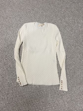Langarmshirt La Maille Sezane Weiss Grösse M guter Zustand