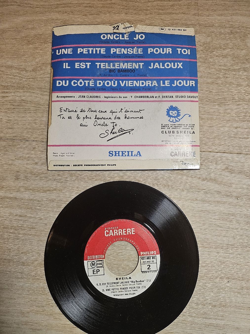 Schallplatten: Disque vinyle SHEILA "Oncle Jo" 45T Vintage – Gebraucht aus La Joux FR von car_ck96 1
