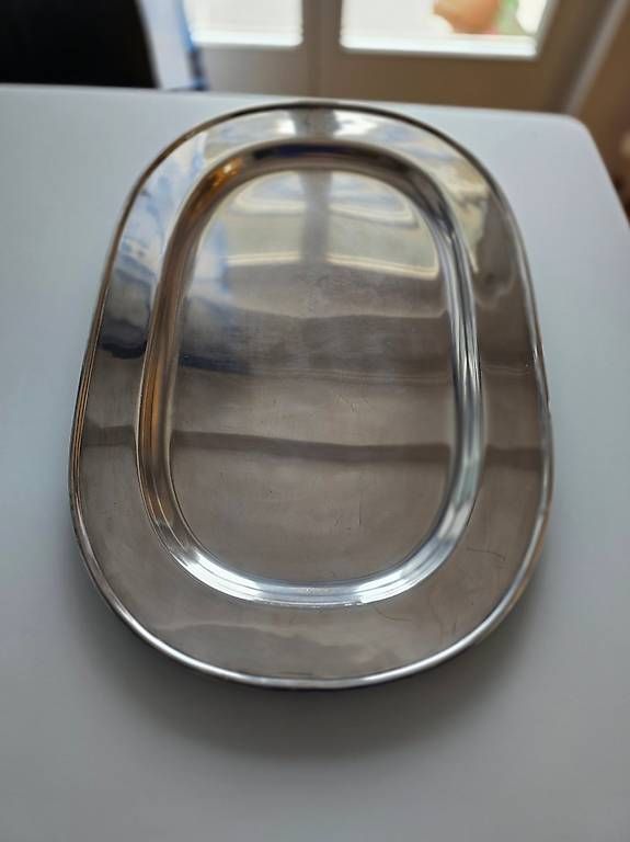 Plateaux: Metalltablett versilbert – D'occasion à Thun par Umd 1