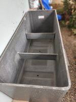Grosser Pflanzentrog Anthrazit 140 × 55 × 60 cm Eternit