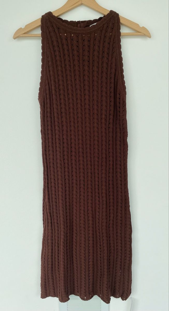 Vestiti: Braunes Strickkleid/ Bikini Coverup – Nuovo (secondo la descrizione) da Hirzel venduto da jan_vqt5