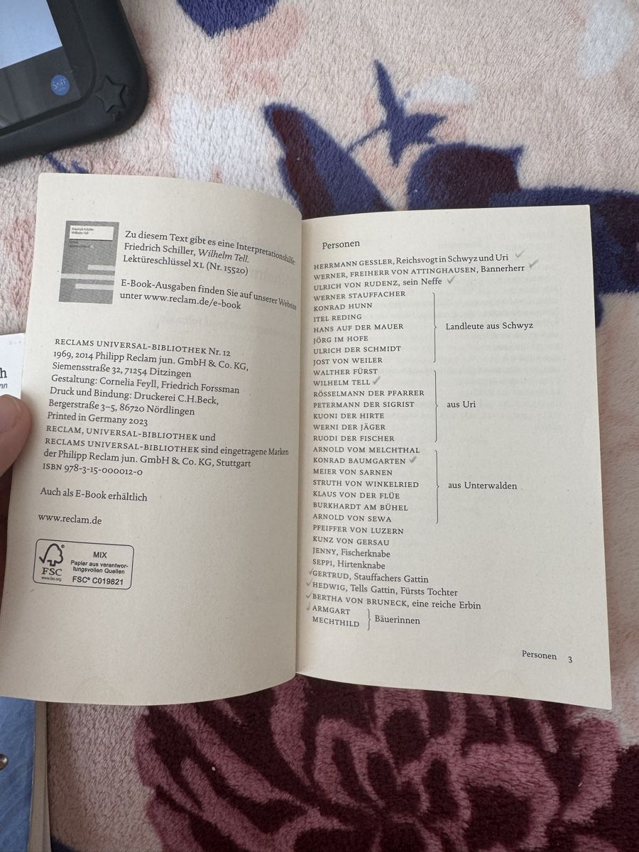 Libri: Wilhelm Tell Buch – Nuovo (secondo la descrizione) da Horgen venduto da med_sh5v 1