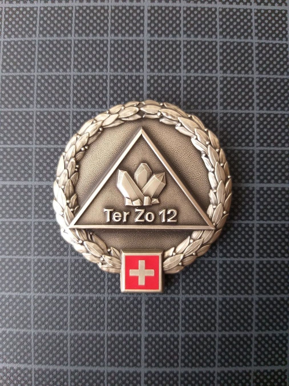Placchette & Badge: Béretemblem Territorialzone 12 – Nuovo (secondo la descrizione) da Bauma venduto da SwissMilitaria