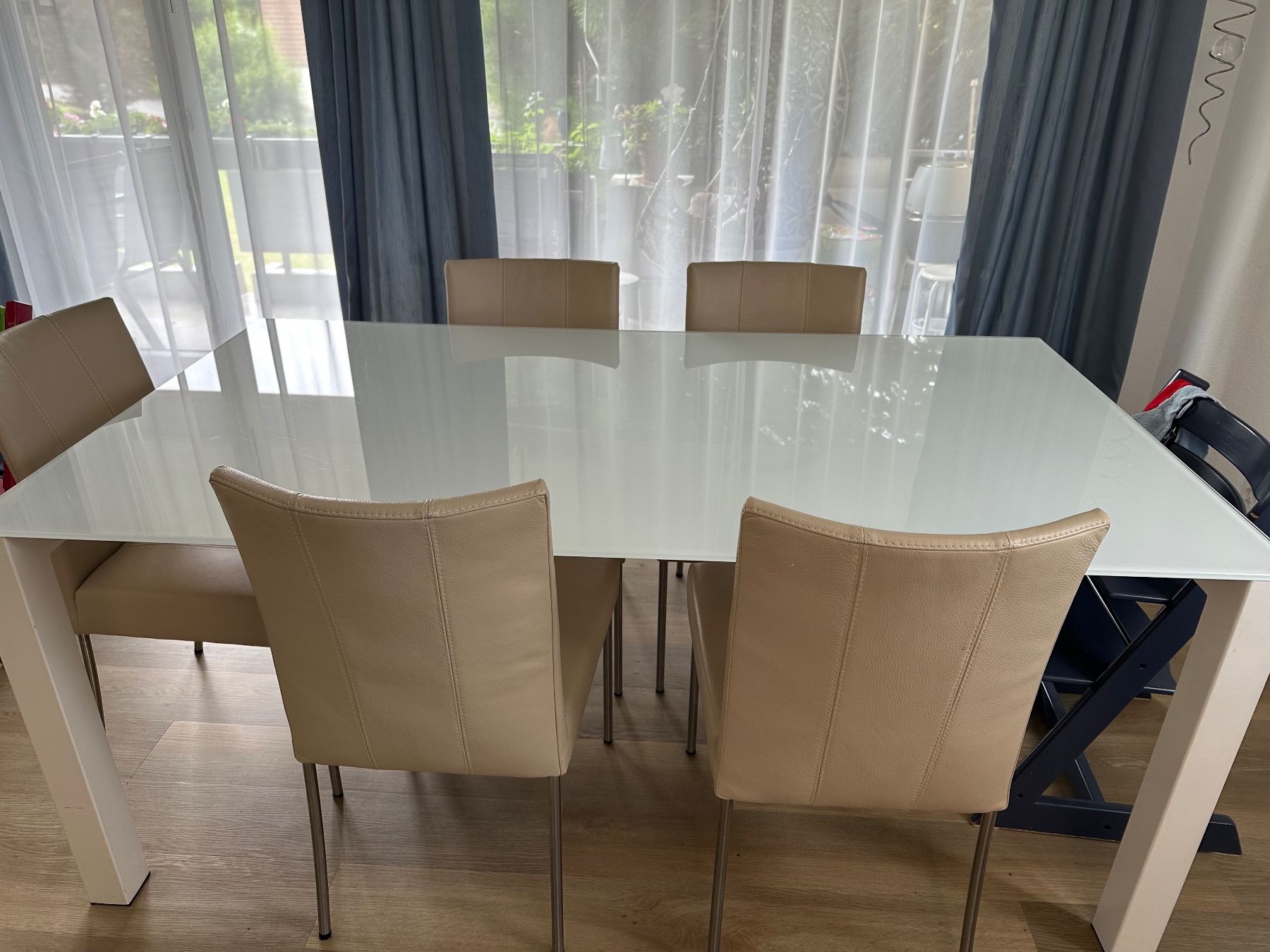 Tavoli: Esstisch weiss Glas ohne Stühle – Usato da Egg b. Zürich venduto da Evera4