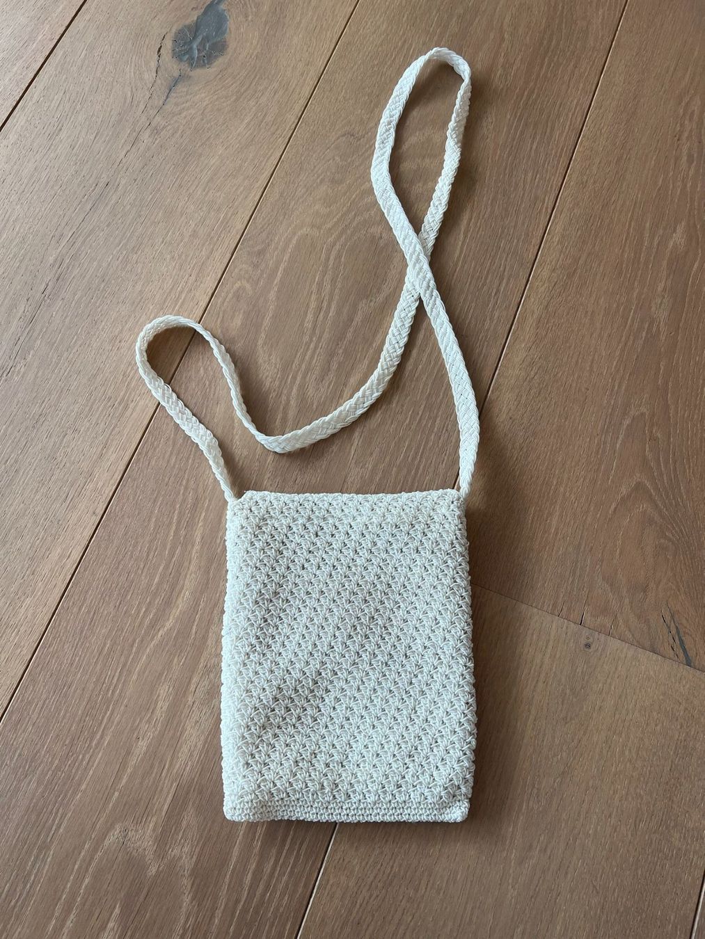 Borse da donna: Kleine Textiltasche, Häkeloptik – Usato da Wettingen venduto da skilpadde 1