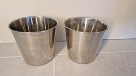 Auswanderungs-Sale bis 27.8.!2 Übertöpfe Metall, Blumentöpfe