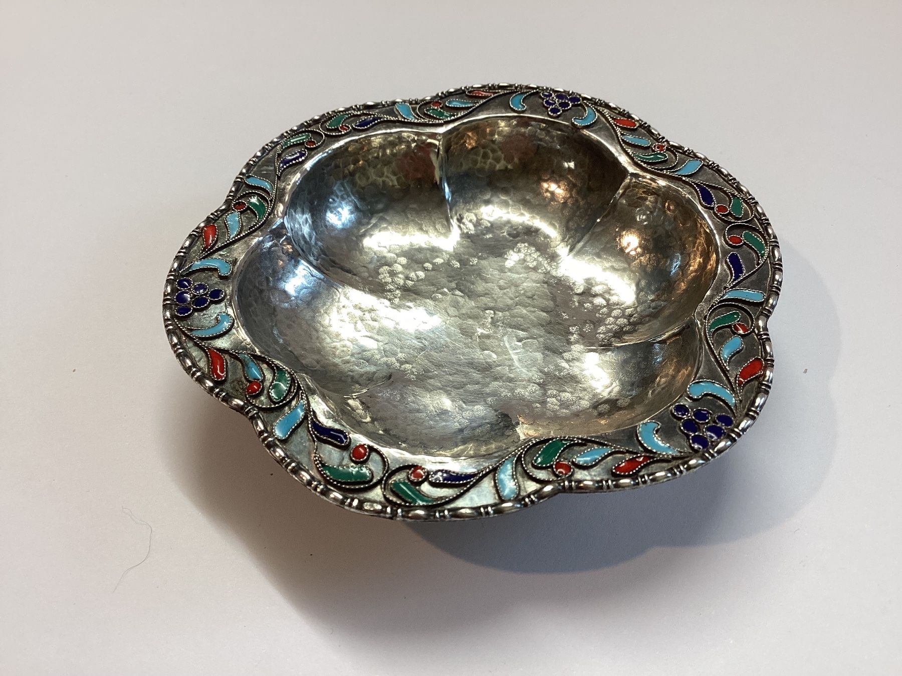 Ciotole: Alte Schale,  Silber 1000 gestempelt,  Cloisonne Emaille – Usato da Eglisau venduto da mar_5rn2