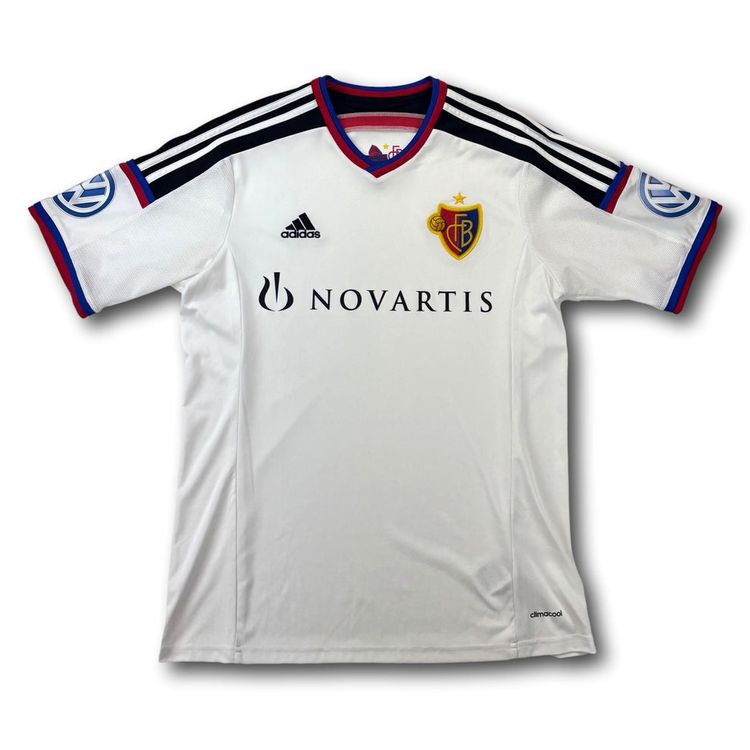 Maillot FC Bâle (FC Basel) - Saison 2014-2016 - Adidas - Taille S Adulte