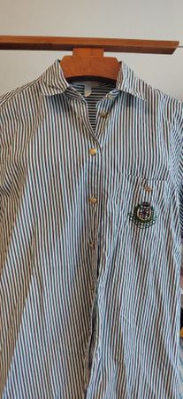 Chemise Peter Hahn rayée vintage été Club de Golf, taille 40