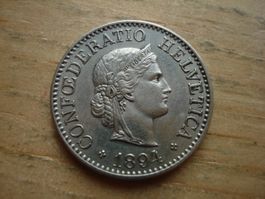 (H6) 10 Rappen 1894  UNZ-