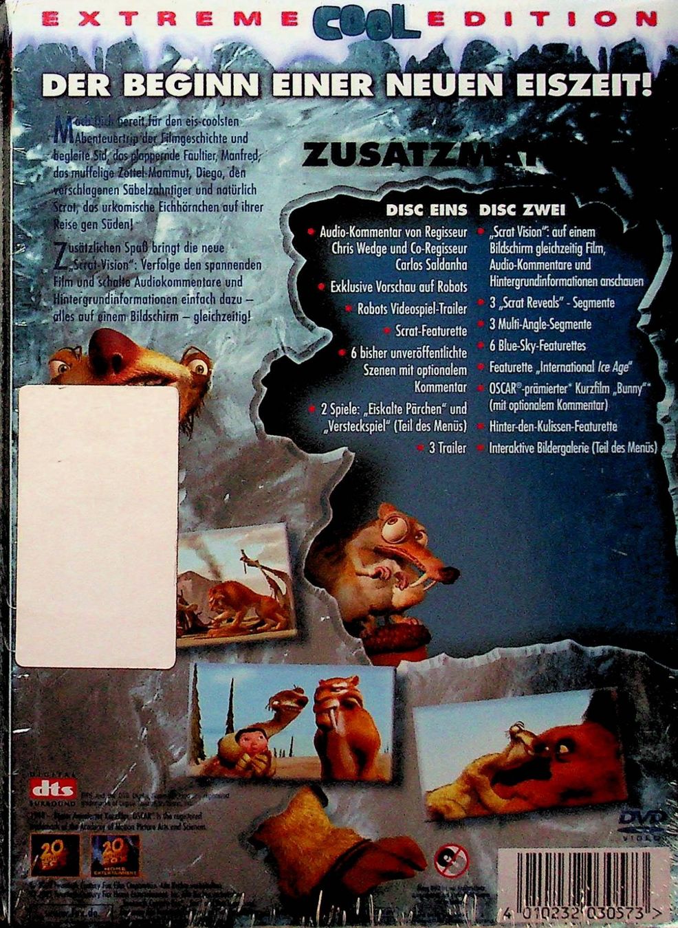 Alle DVDs: DVD Ice Age OVP mit Zusatzmaterial – Gebraucht aus Reitnau von Zaomir 1