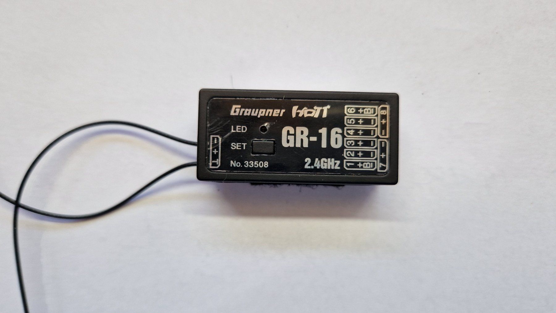 Empfänger GRAUPNER GR-16 2,4GHZ HOTT 8K No.33508 (Gebraucht) in ...