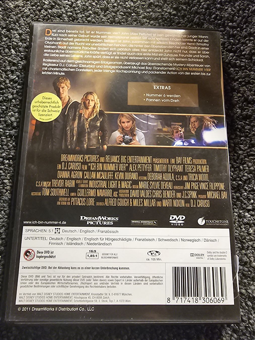 Tous les DVDs: Ich bin Nummer Vier (21355) – D'occasion à Ruswil par jan_bxl5 1