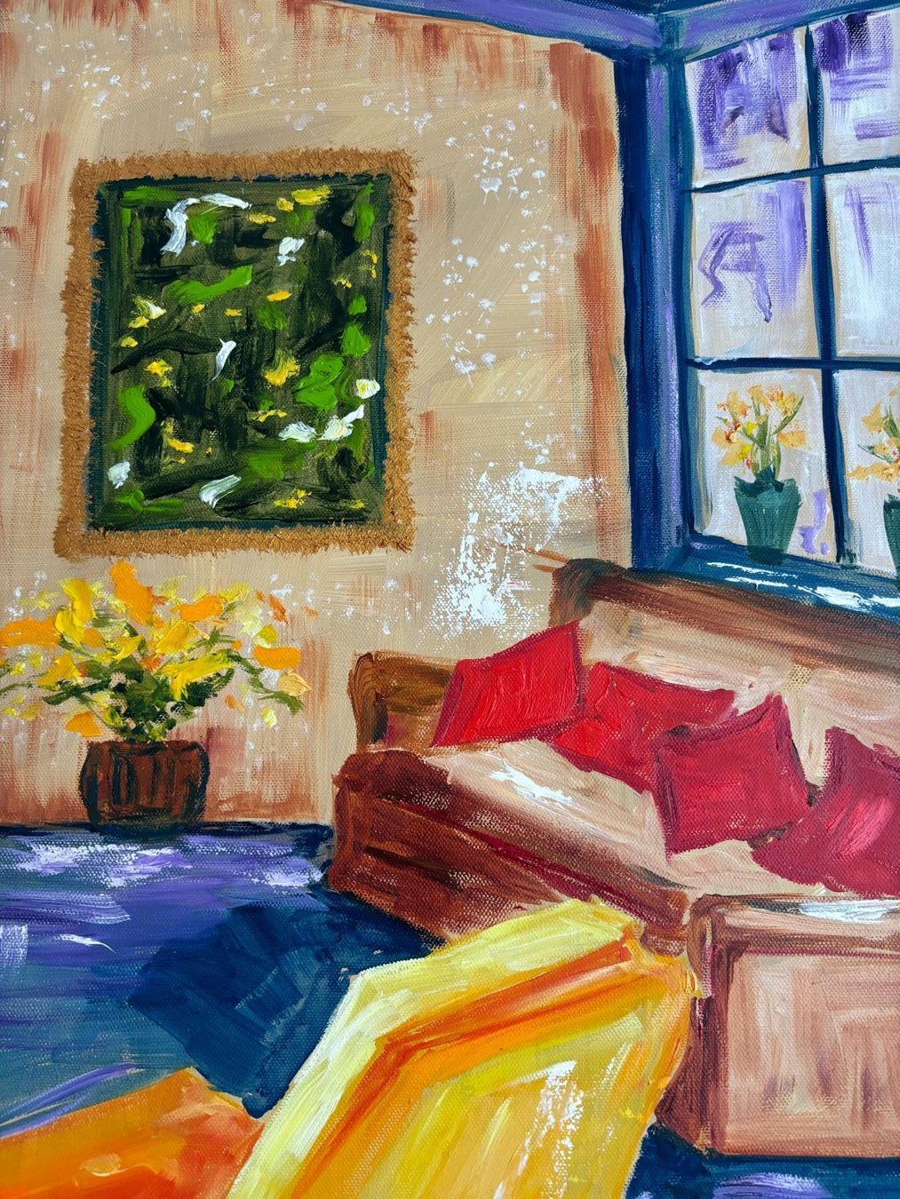 Dipinti: Modernes Interieur - Ölbild – Nuovo (secondo la descrizione) da Cham venduto da Felha 8
