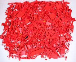 1.5 kg. rote Legoteile