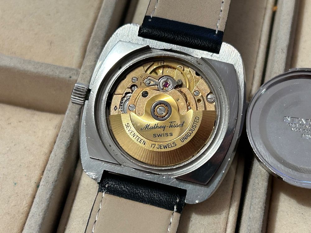 Mouvement Vintage Mathey-Tissot 722 Pour Montre Mécanique – Prêt Pour Réparation Ou Pièces Détachées