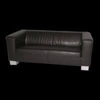 Business 3er Sofa NEU - Kunstleder schwarz