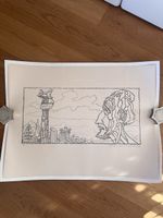 Max von Moos 1974 Lithographie Handsigniert auf Büttenpapier