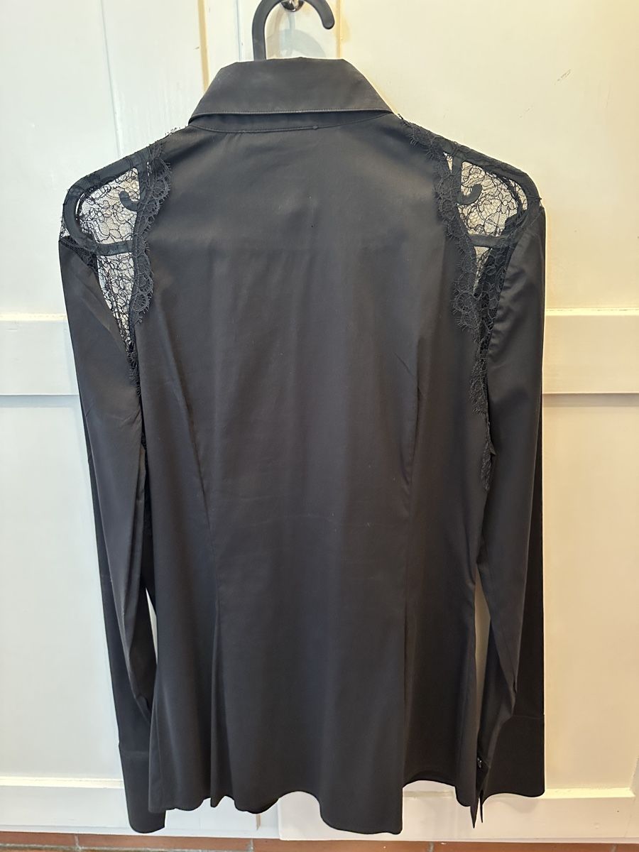 Patrizia Pepe Blusen: Patrizia Pepe Bluse Schwarz mit Spitze – Gebraucht aus Zürich von acquadel 3