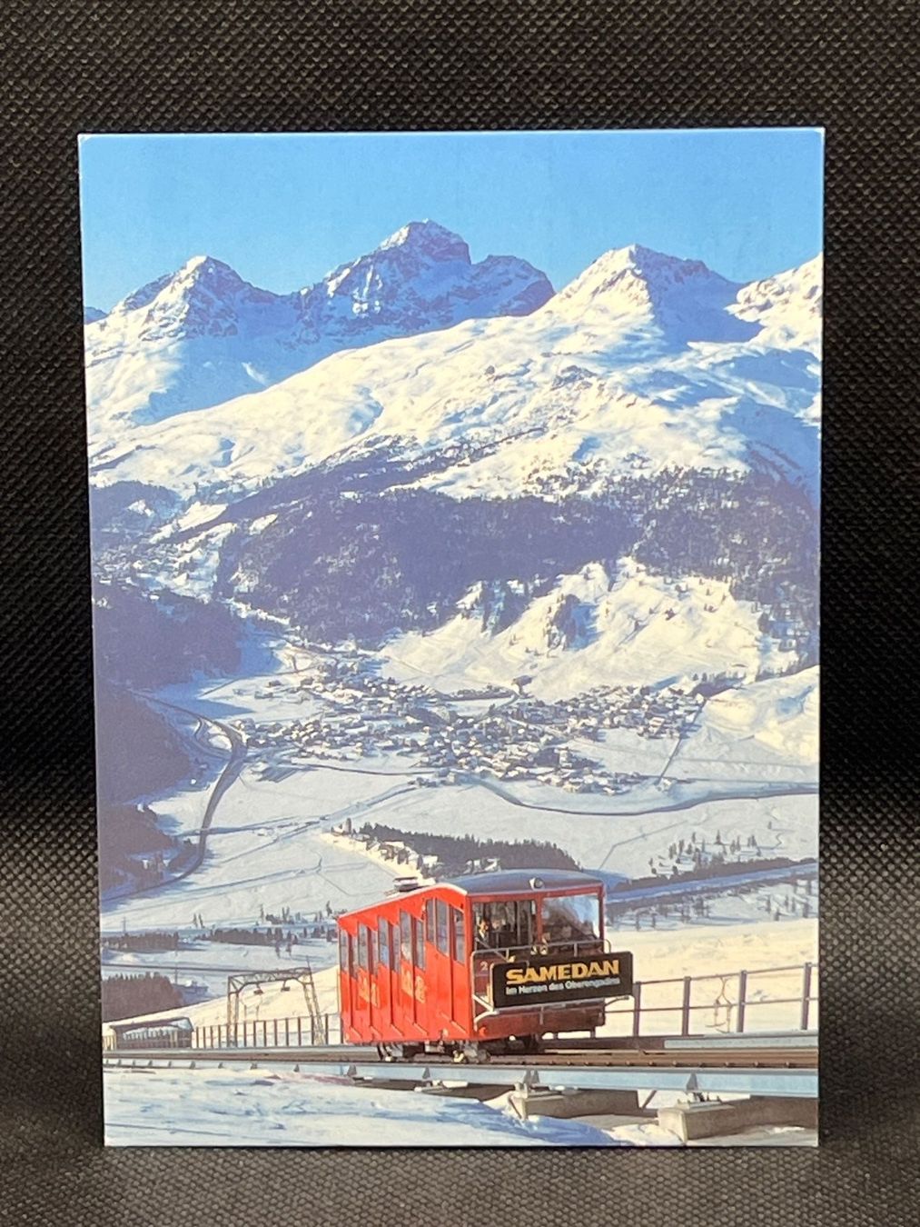 Cartoline postali: Muottas Muragl, Blick auf Celerina, St. Moritz.... – Usato da Widnau venduto da Brusi9