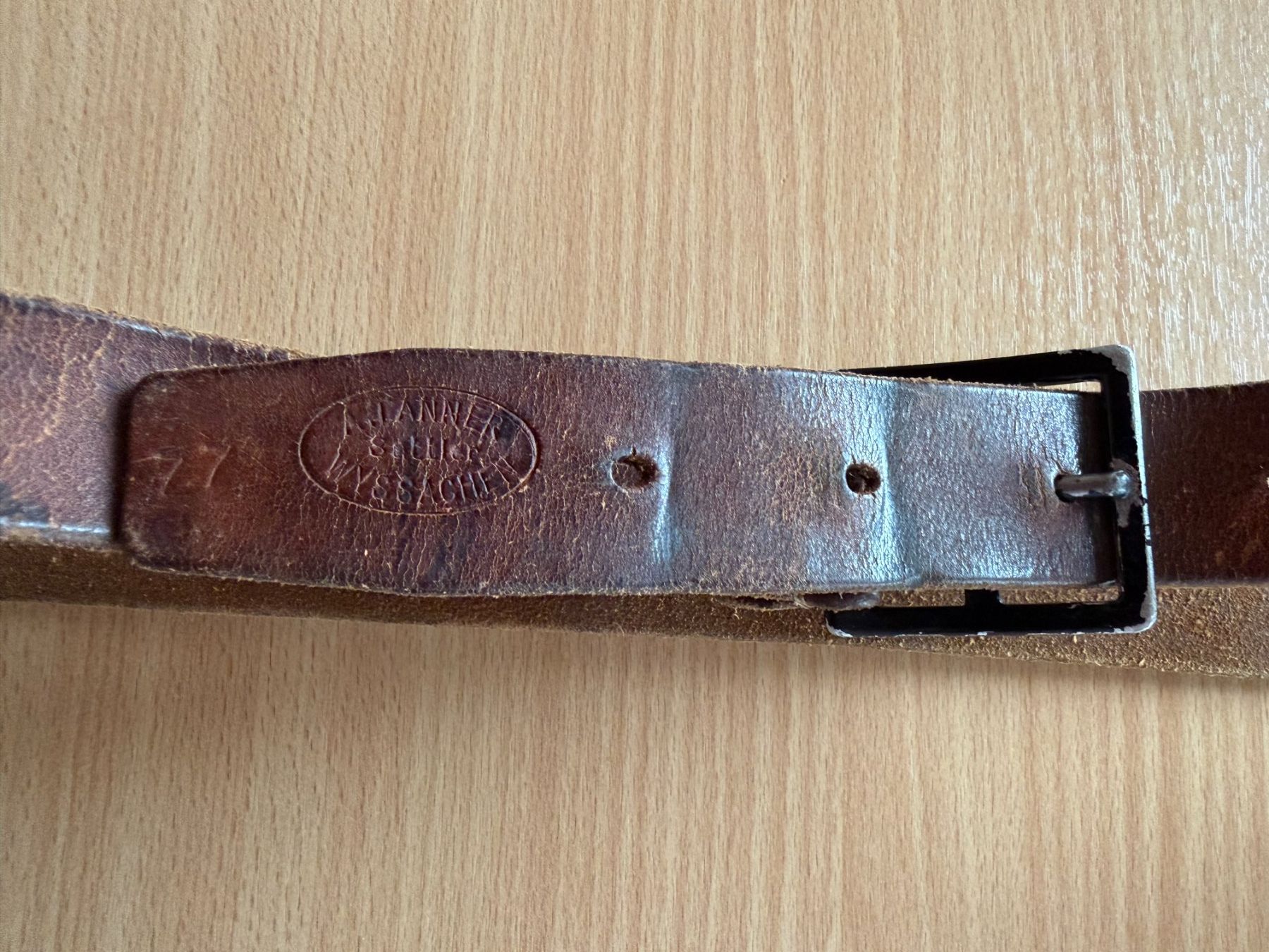 Cinture: Ledergurt braun Marke Tanner – Usato da Brunnenthal venduto da Eco07 1