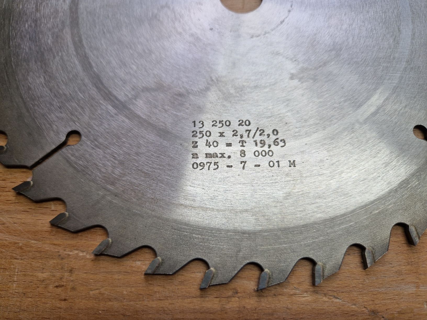 Seghe: Sägeblatt D 250 – Usato da Thalheim venduto da lae_5ck9