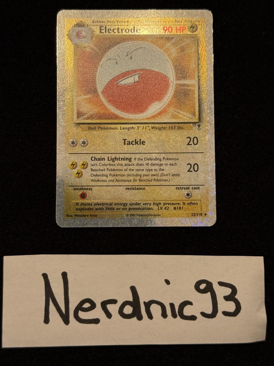 Pokémon Carte collezionabili: Electrode 22/110 Legendary Collection Reverse Holo NM – Nuovo (secondo la descrizione) da Glattpark(Opfikon) venduto da Nerdnic93