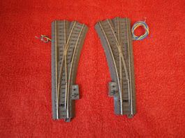 1 Paar Elektro  Weichen C .H0 von Märklin. Gebraucht