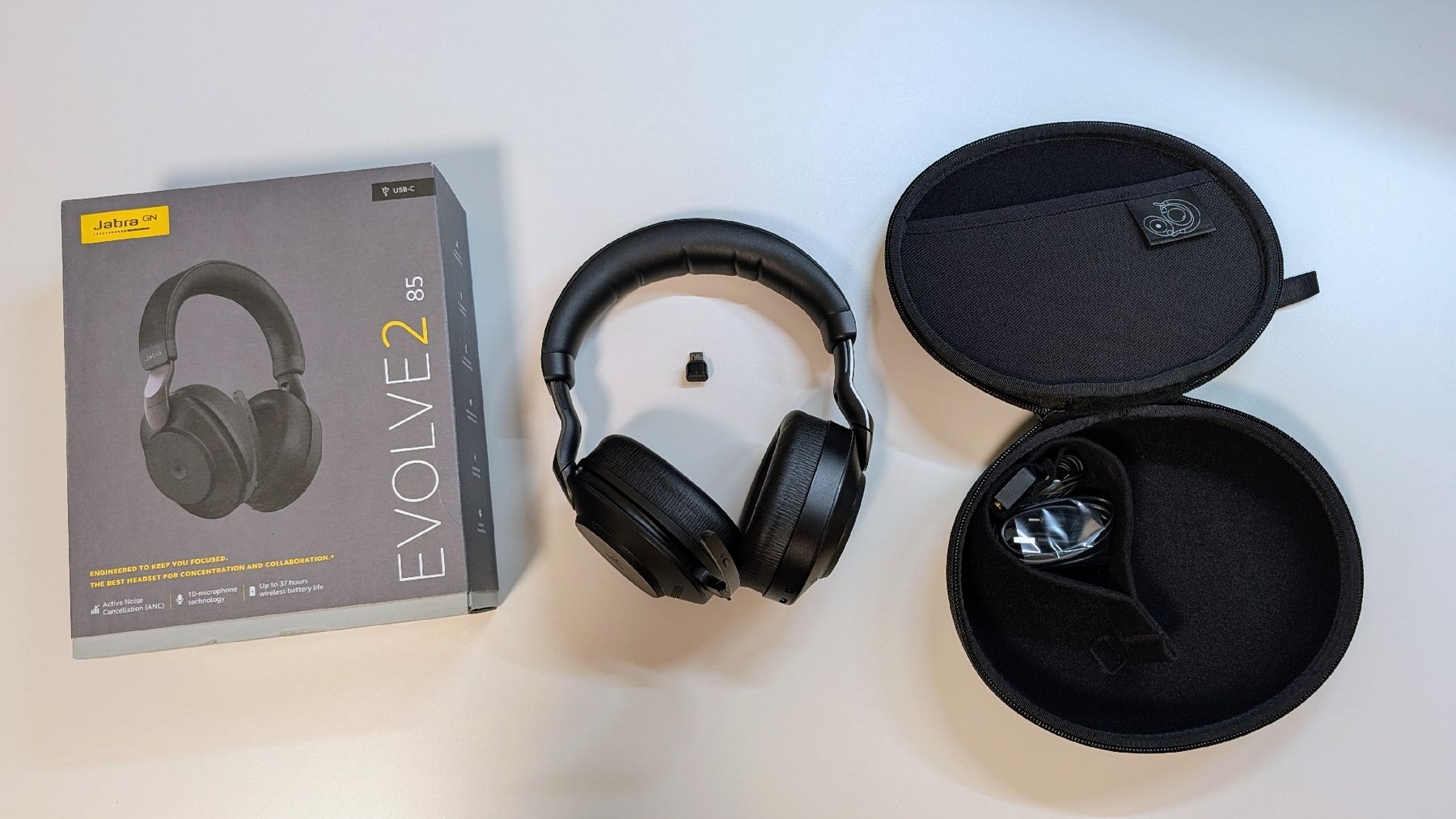 Jabra Cuffie: Jabra Evolve2 85 Headset MS USB-C – Nuovo (secondo la descrizione) da Sursee venduto da csonline 1