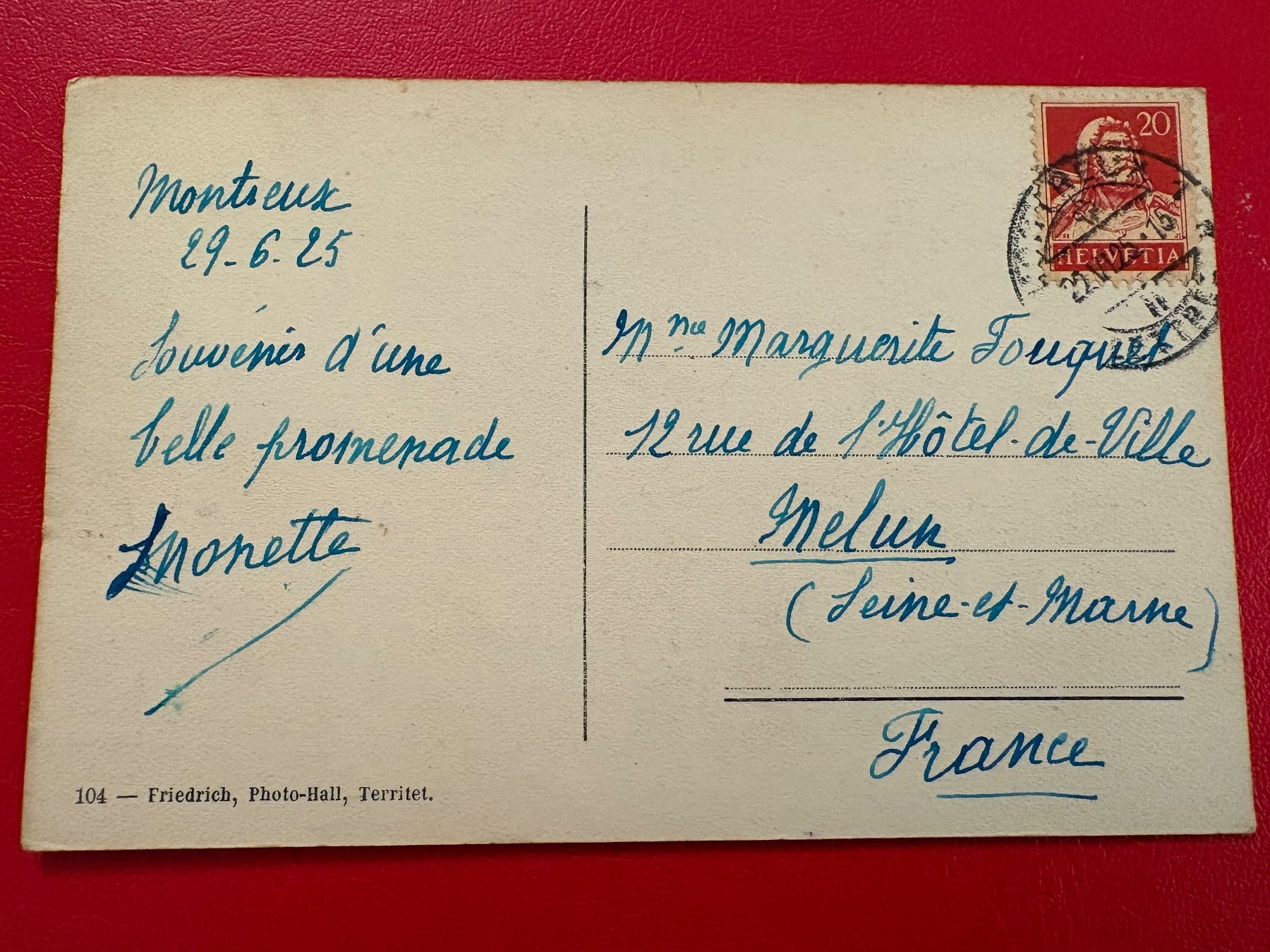 Cartoline postali: 1925 / Territet et les Dents du Midi – Usato da St-Légier-Chiésaz venduto da Theo006 1