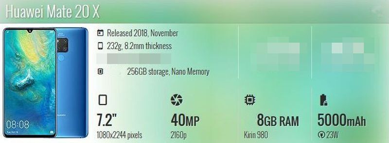 Huawei Telefoni cellulari / Smartphones: Huawei Mate 20x 8Go 256Go – Nuovo e nell'imballaggio originale da Epalinges venduto da swissexpert 1