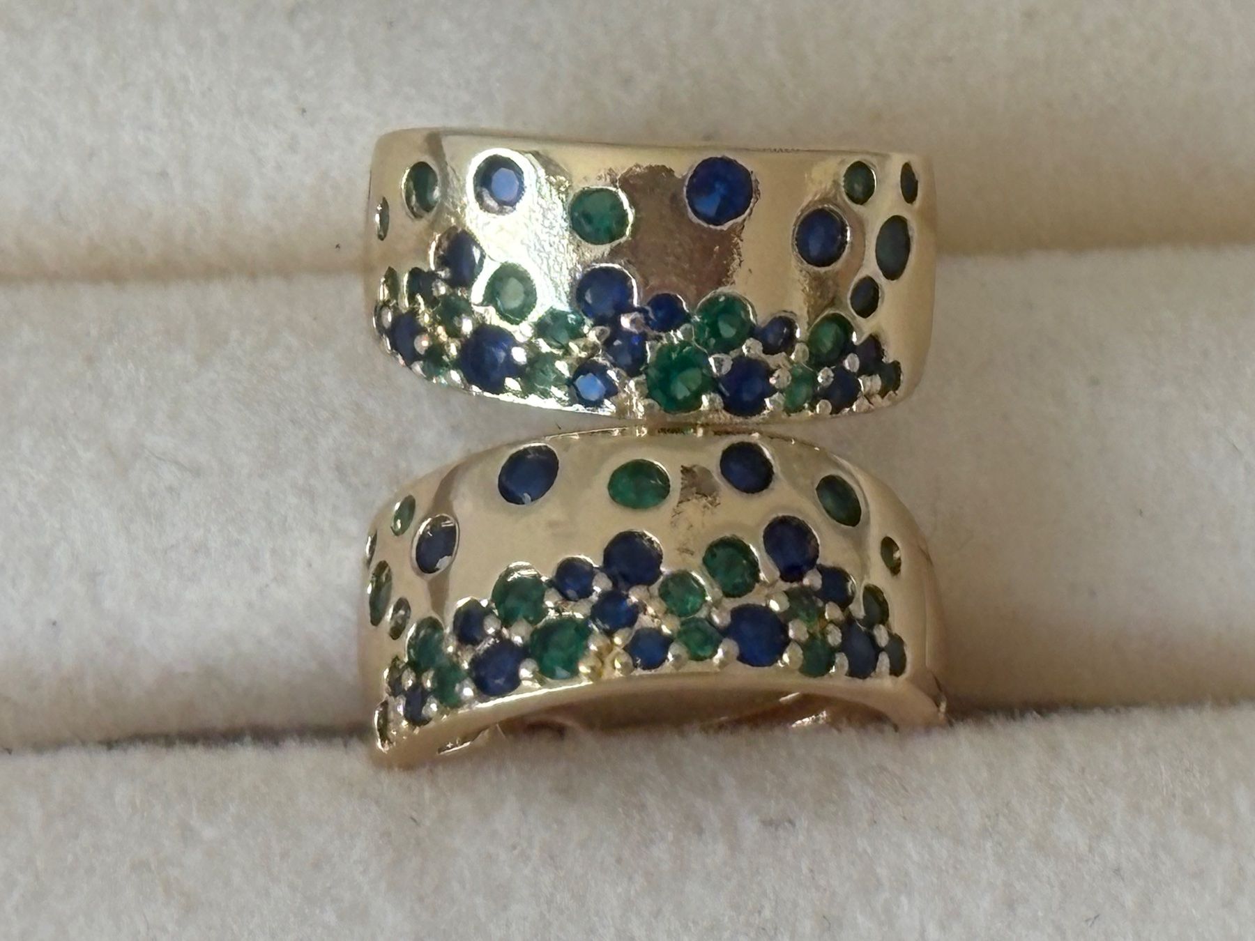 Orecchini pendenti & Orecchini a lobo: Luxus Elegante Mini Ohrstecker Farbe :Gold / Grün – Nuovo (secondo la descrizione) da Biel-Bienne venduto da Roserosse13 3