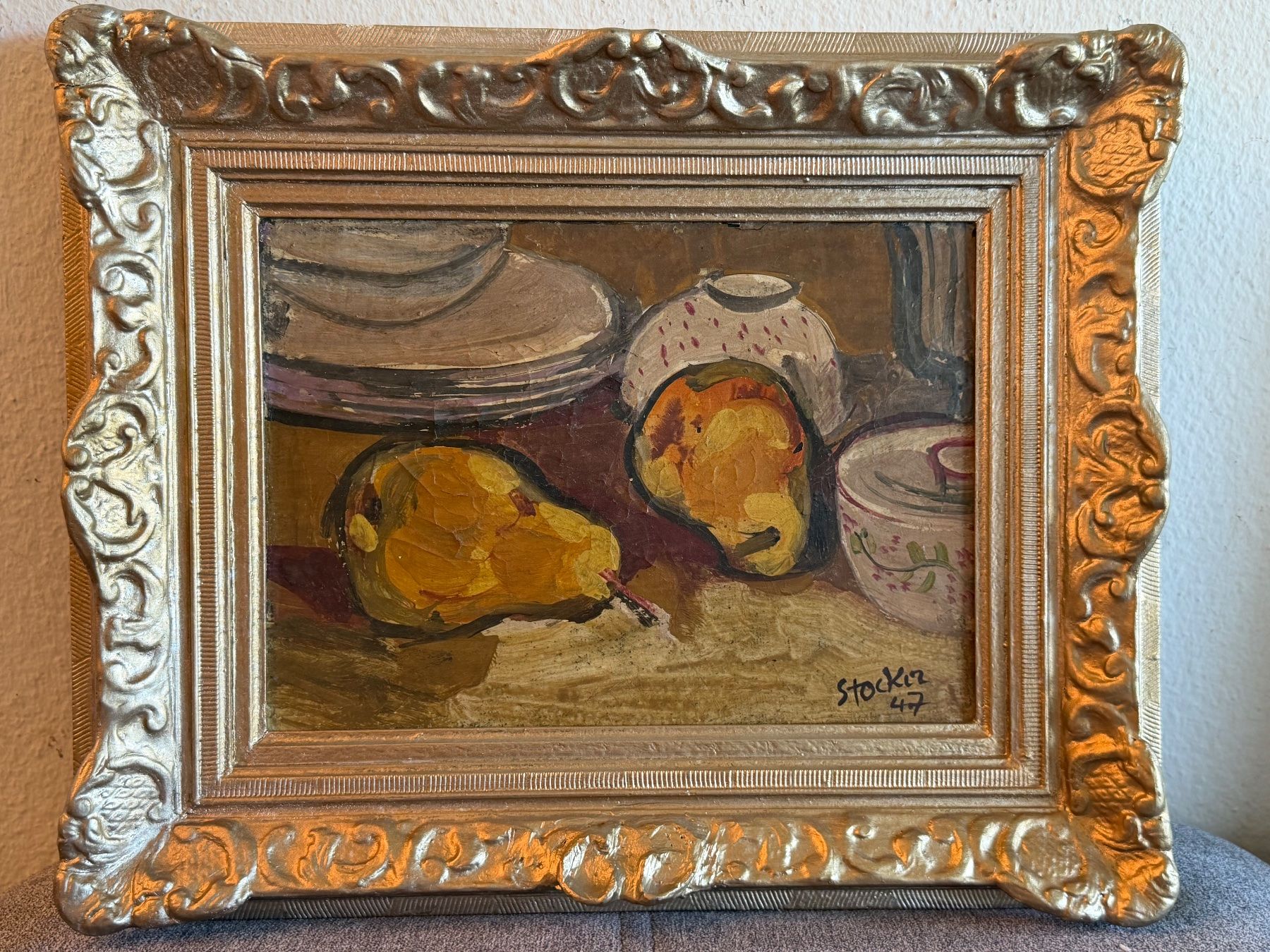 Dipinti: Hans STOCKER 1947 ÖlGemälde Auf Leinwand – Usato da Basel venduto da PAUL_ART