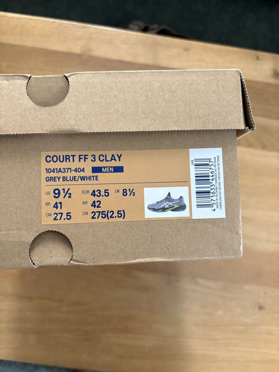 Herrenschuhe: ASICS court FF3 Clay – Neu und originalverpackt aus Lausanne von aya_qnx8 1