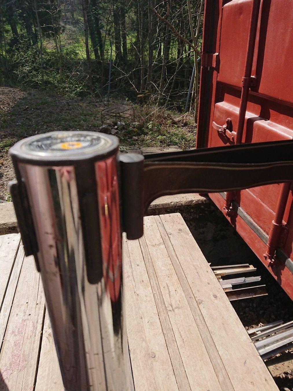 Zäune: Absperrgurt Set 1x Pfosten und 3x Wand – Gebraucht aus Wittenbach von Aberanders 2
