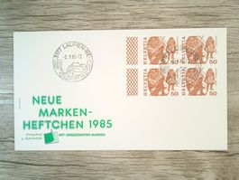 TR60 Enveloppe + Timbre Suisse 1985