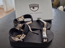 Chiara Ferragni logo sandals size 39