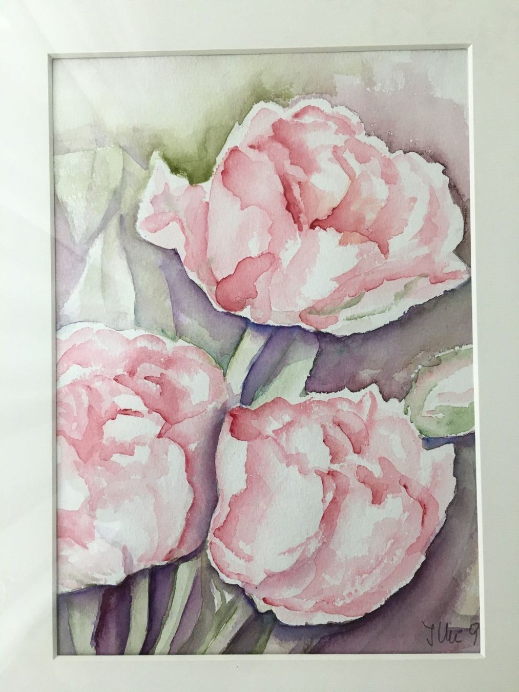 Dipinti: Gemälde Aquarell Blumen  unleserlich signiert – Usato da Subingen venduto da Etageren 3