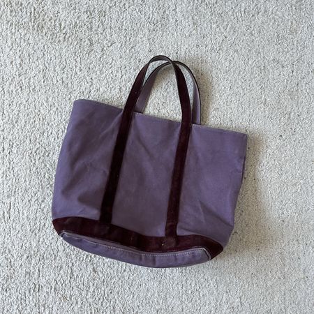 Tote Bag Vanessa Bruno lila Canvas Velours gebraucht