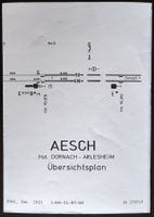 Übersichtsplan SBB Aesch 2001