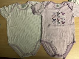 2 Bodys  Exmax 98/104 lila gemustert 2 Stk