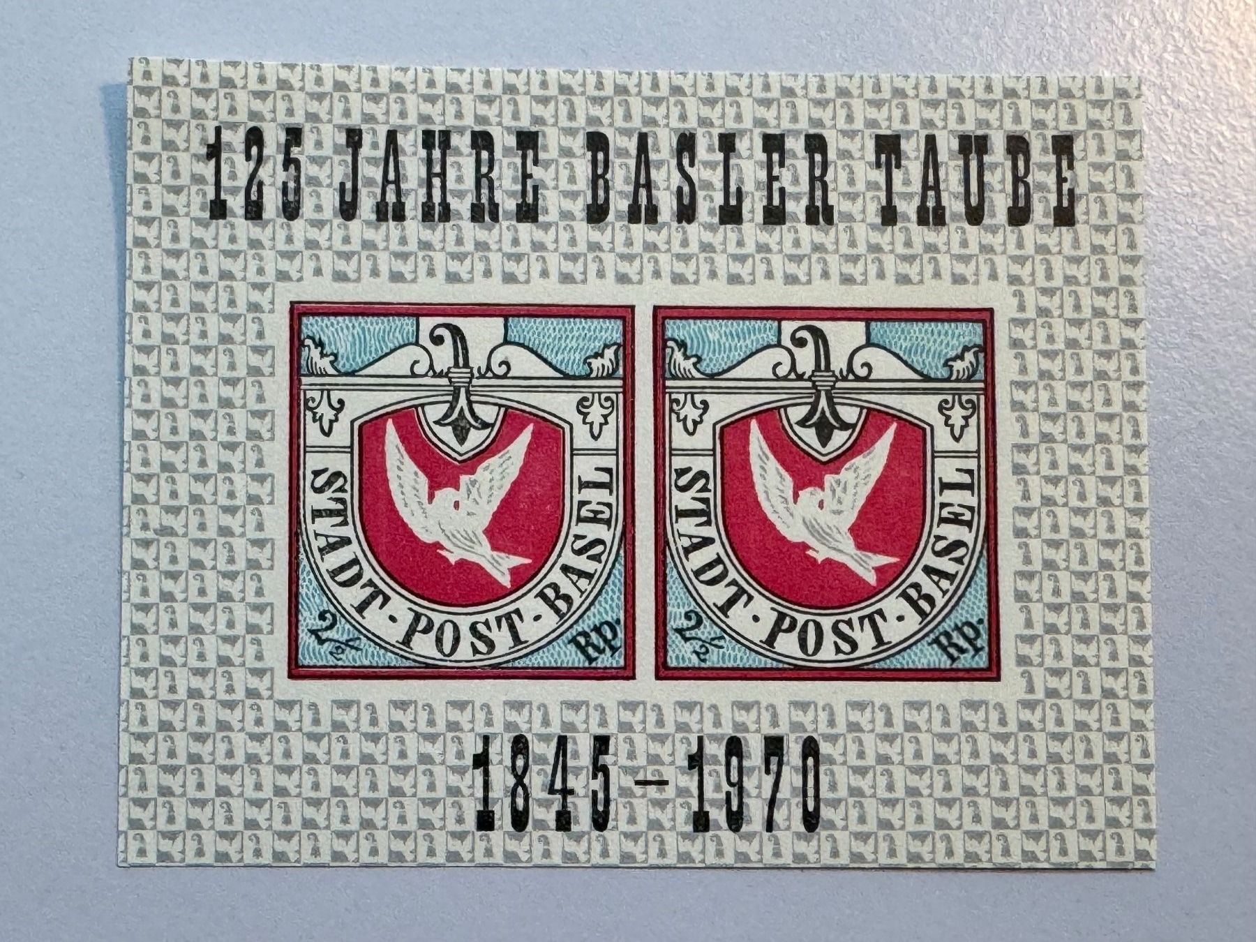 Alle Briefmarken: 1970 125 Jahre Basler Taube – Gebraucht aus Küssnacht am Rigi von