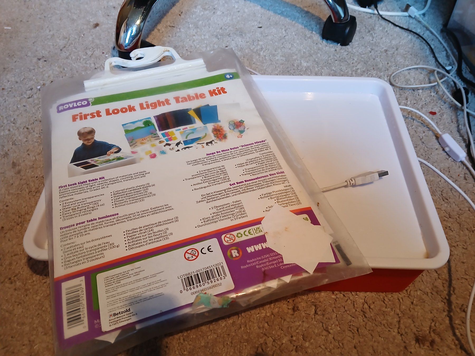 Giocattoli: OPTIK-Experimentiertisch / ROYCO First Look Light Table Kit – Usato da Steckborn venduto da net_2d7x