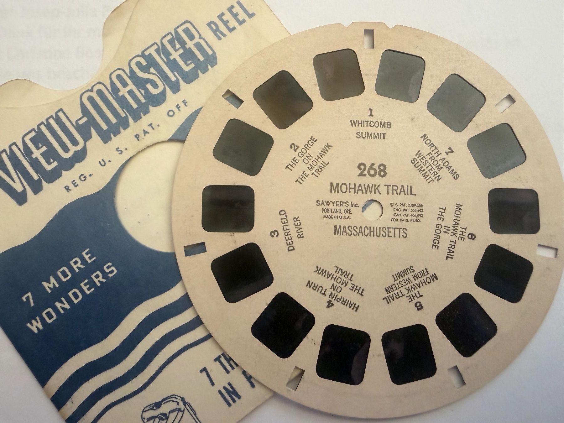 View-master Giocattoli: View-Master 3D: Nr. 268 MOHAWK TRAIL MASSACHUSETTS – Usato da Tegerfelden venduto da siebenmacky
