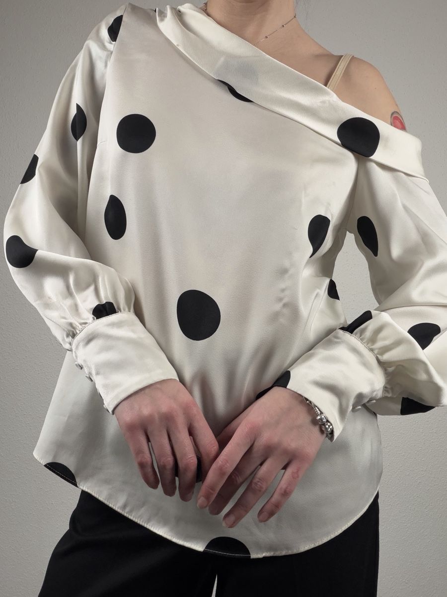 Camicette: River Island polka dot Blouse Size 12 – Usato da Knonau venduto da Grapesvintage 2