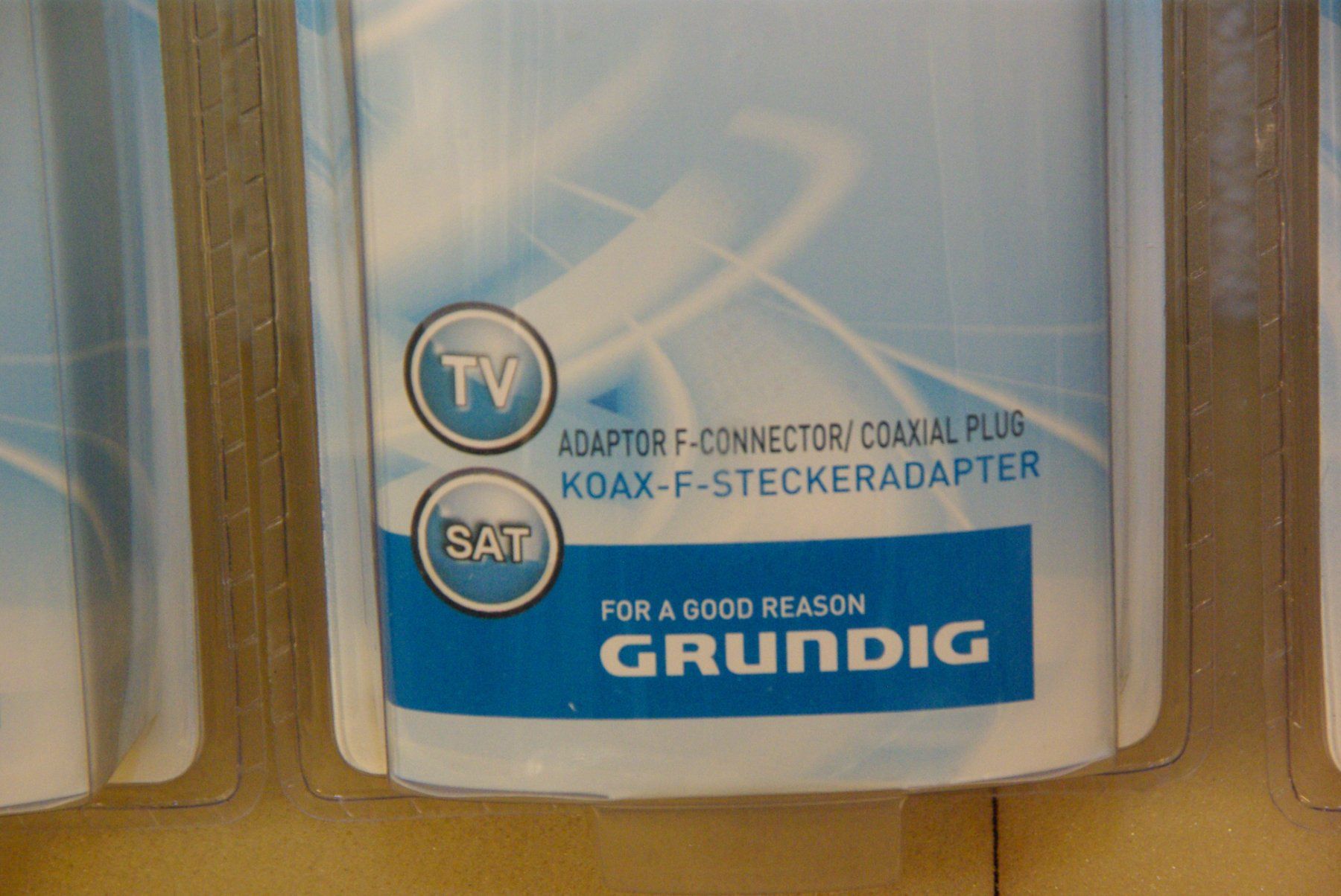 Grundig Laufwerke & Adapter: 3x KOAX-F-Steckeradapter - Grundig – Neu und originalverpackt aus Herisau von Cevianer1844 2