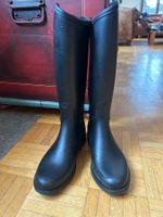 Bottes d'équitation T34 en caoutchouc noir